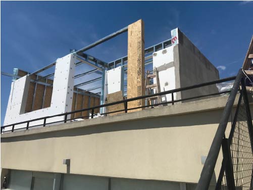 Ampliación con steel framming