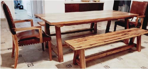 Muebles estilo campo en madera maciza 