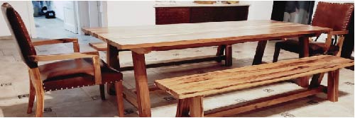 Muebles estilo campo en madera maciza 