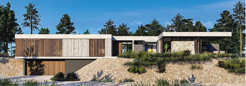 Casas modernas en hormigón visto