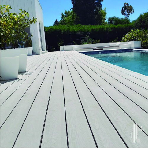 Deck pvc simil madera para exterior