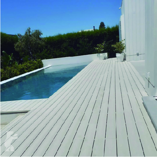 Deck pvc simil madera para exterior