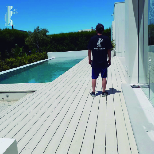 Deck pvc simil madera para exterior