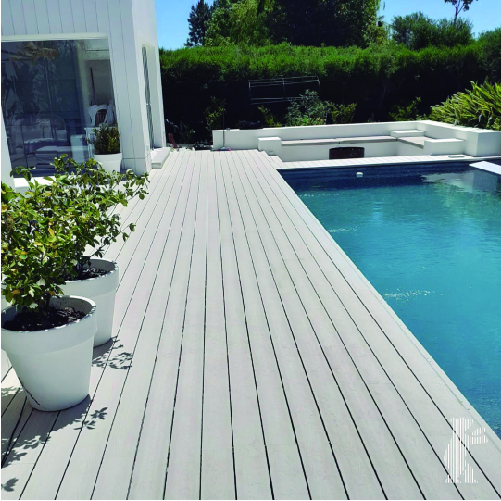 Deck pvc simil madera para exterior
