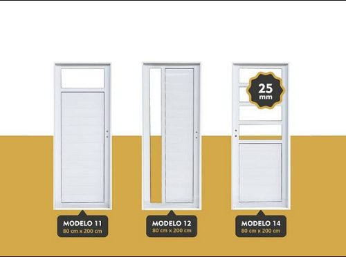 puertas de entrada en aluminio