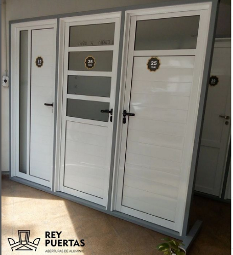 puertas de entrada en aluminio